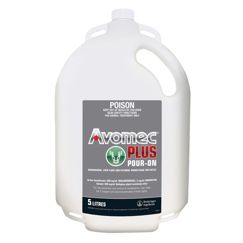 Avomec Plus Cattle Pour-On (Abamectin & Triclabendazole)