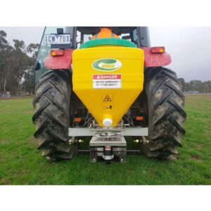 Iris IE-SS/C 12V Electric Spreader / Seeder on tractor