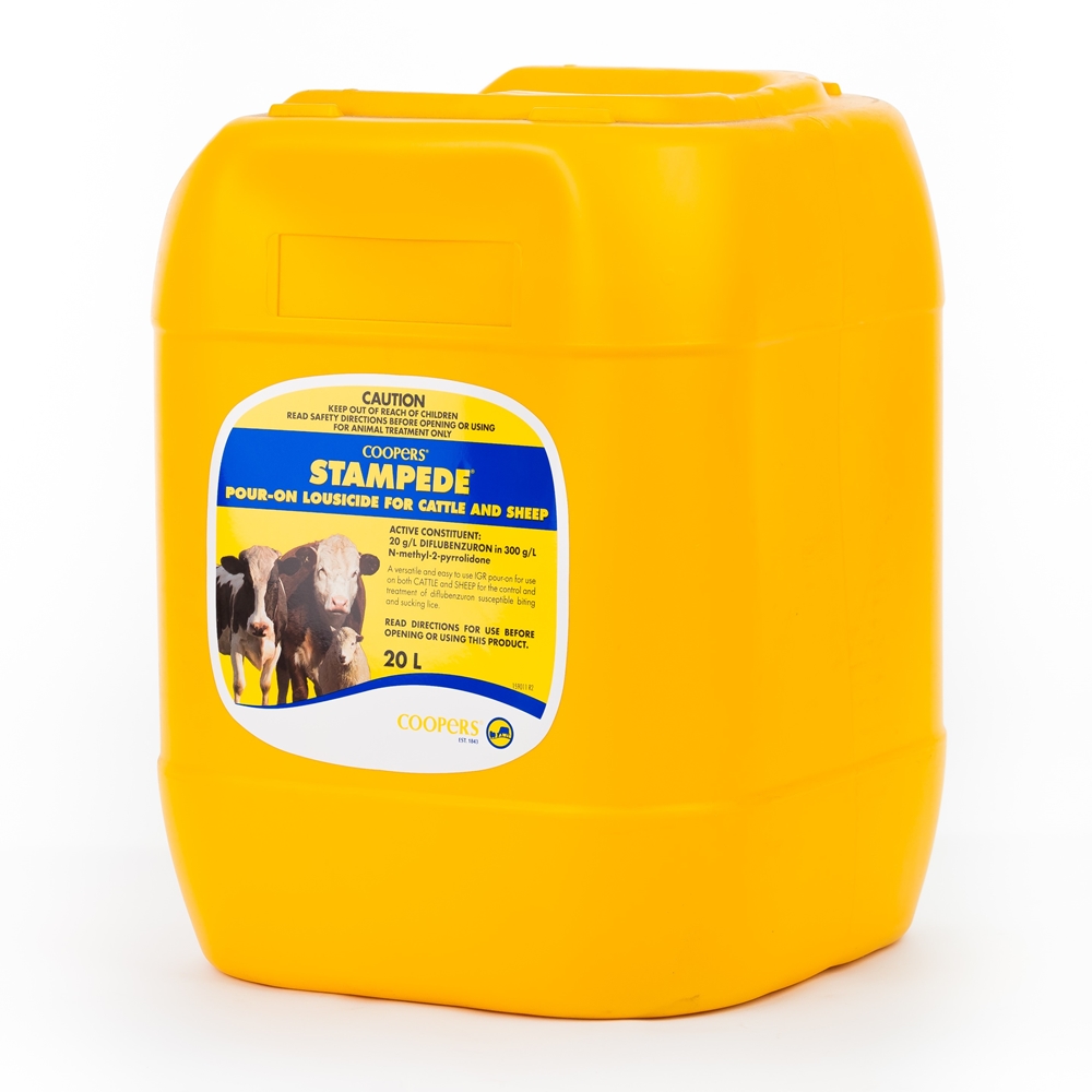 Stampede Pour-On Lousicide For Cattle & Sheep (Diflubenzuron)