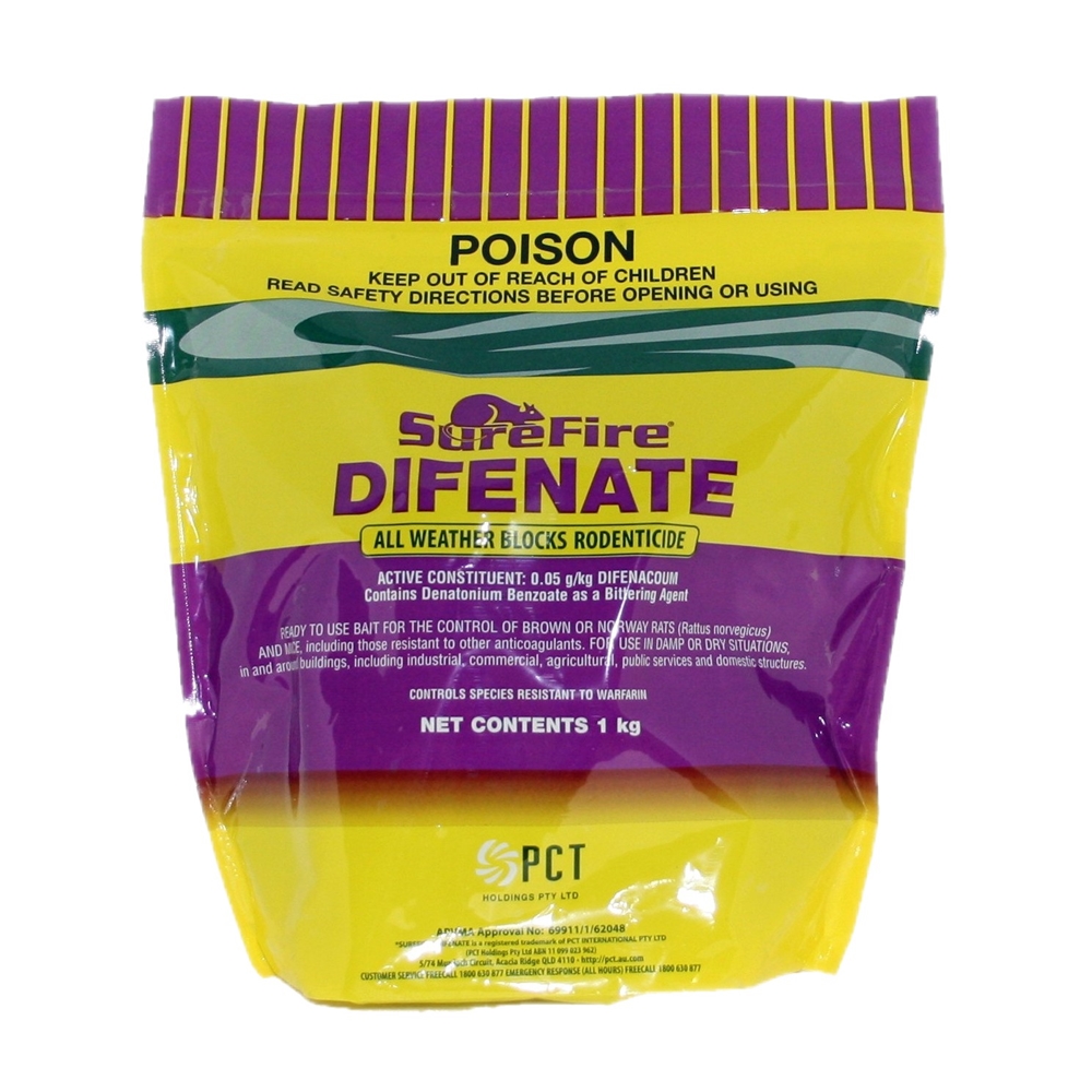 Surefire Difenate Blocks Rodenticide (Difenacoum)