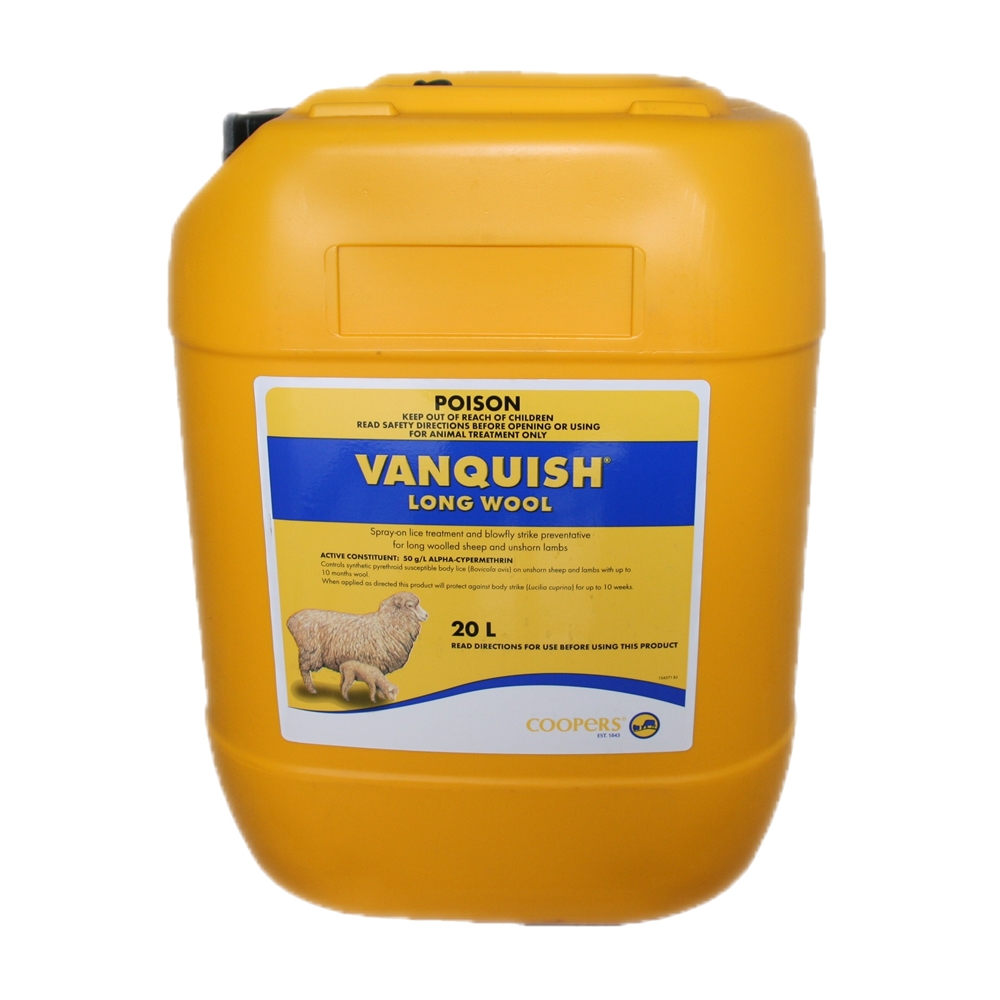 Vanquish Spray On - Lice Treatment & Blowfly Strike Preventive For Sheep