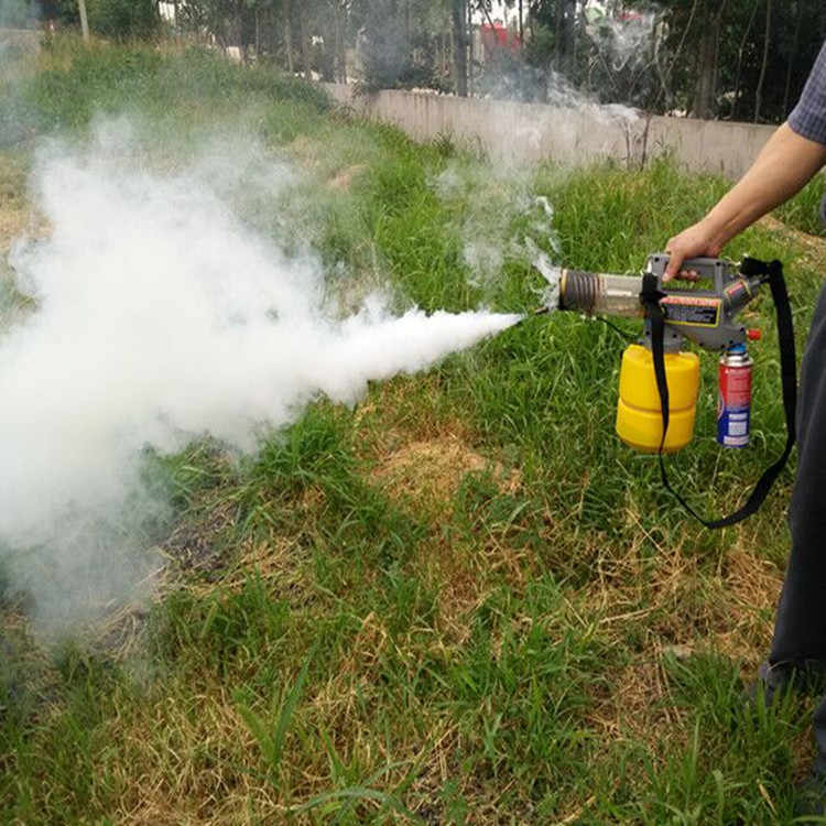 Gas mini fogger in use