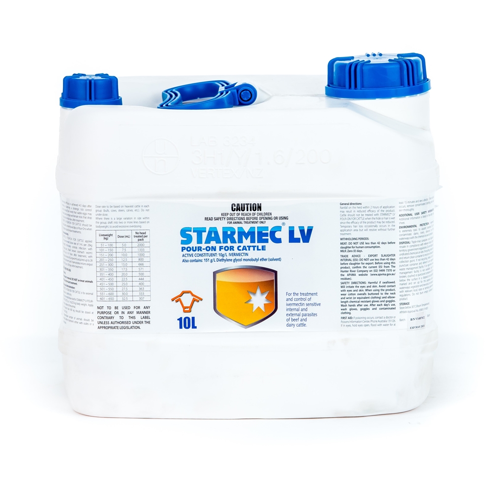 Starmec LV Pour-On 10L + Hi-Flow 60mL Gun Pack