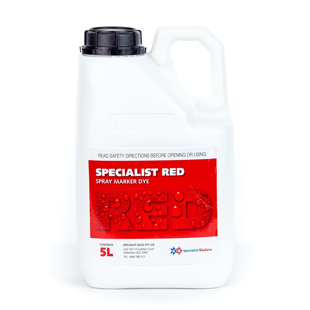 Specialist Red Spray Marker Dye (Rhodamine)