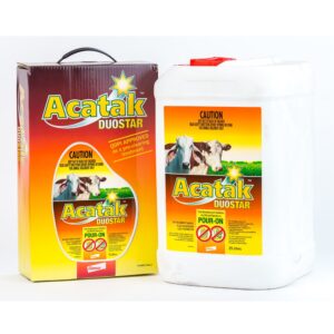Acatak Duostar Ivermectin Fluazuron Tick Development Inhibitor and Braod Spectrum Pour-on 5-Litre & 25-Litre