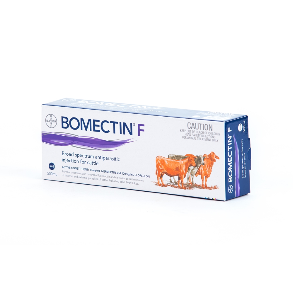 Bomectin F Injection For Cattle (Ivermectin & Clorsulon)