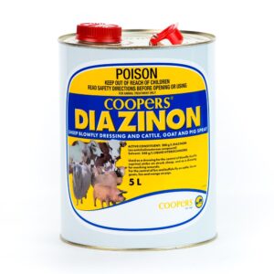 Coopers Diazinon Sheep Blowfly Dressing & Cattle, Goat & Pig 5-Litre