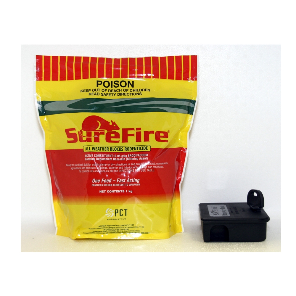 All-Weather Rodenticide Blocks (RED)(Brodifacoum)