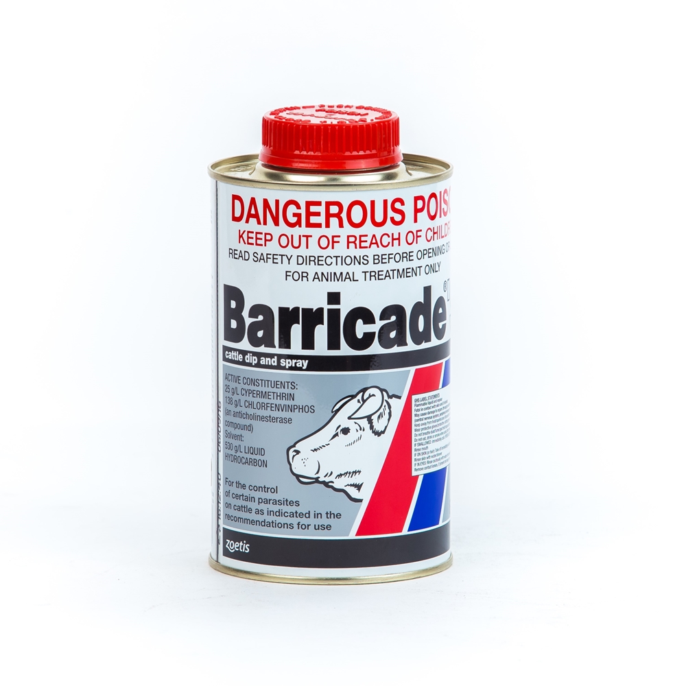 Barricade 'S' Cattle Dip and Spray (Chlorfenvinphos & Cypermethrin)