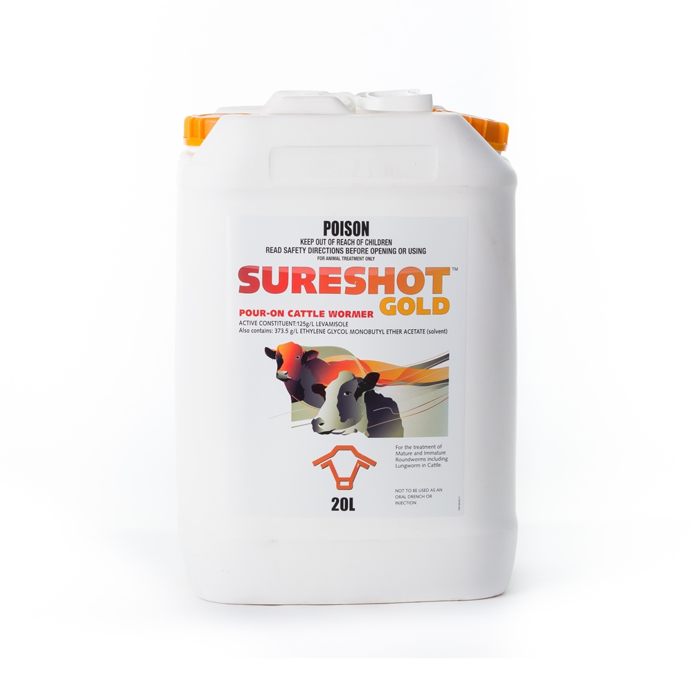 SureShot Gold Pour-On Cattle Wormer (Levamisole)