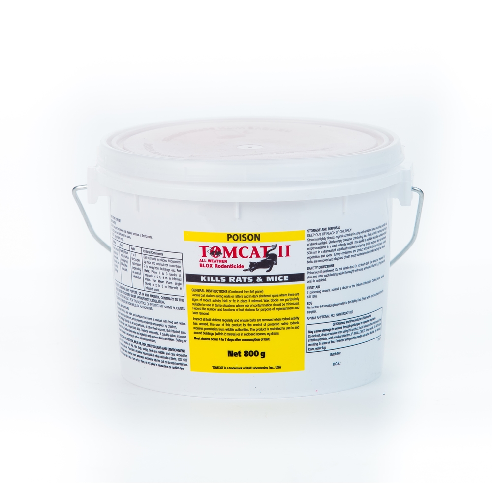 TomCat II All Weather Blox Rodenticide (Brodifacoum)