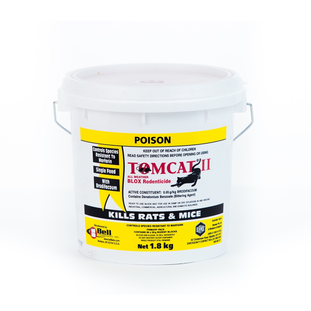TomCat II All Weather Blox Rodenticide (Brodifacoum)