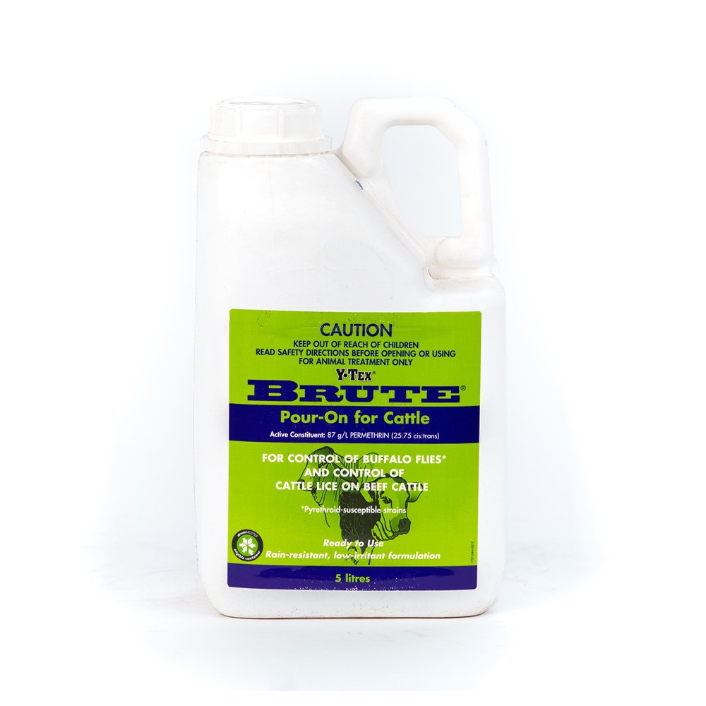 Y-Tex Brute Pour-On For Cattle (Permethrin)
