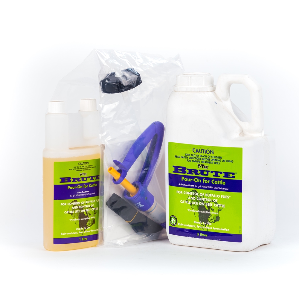 Y-Tex Brute Pour-On For Cattle (Permethrin)