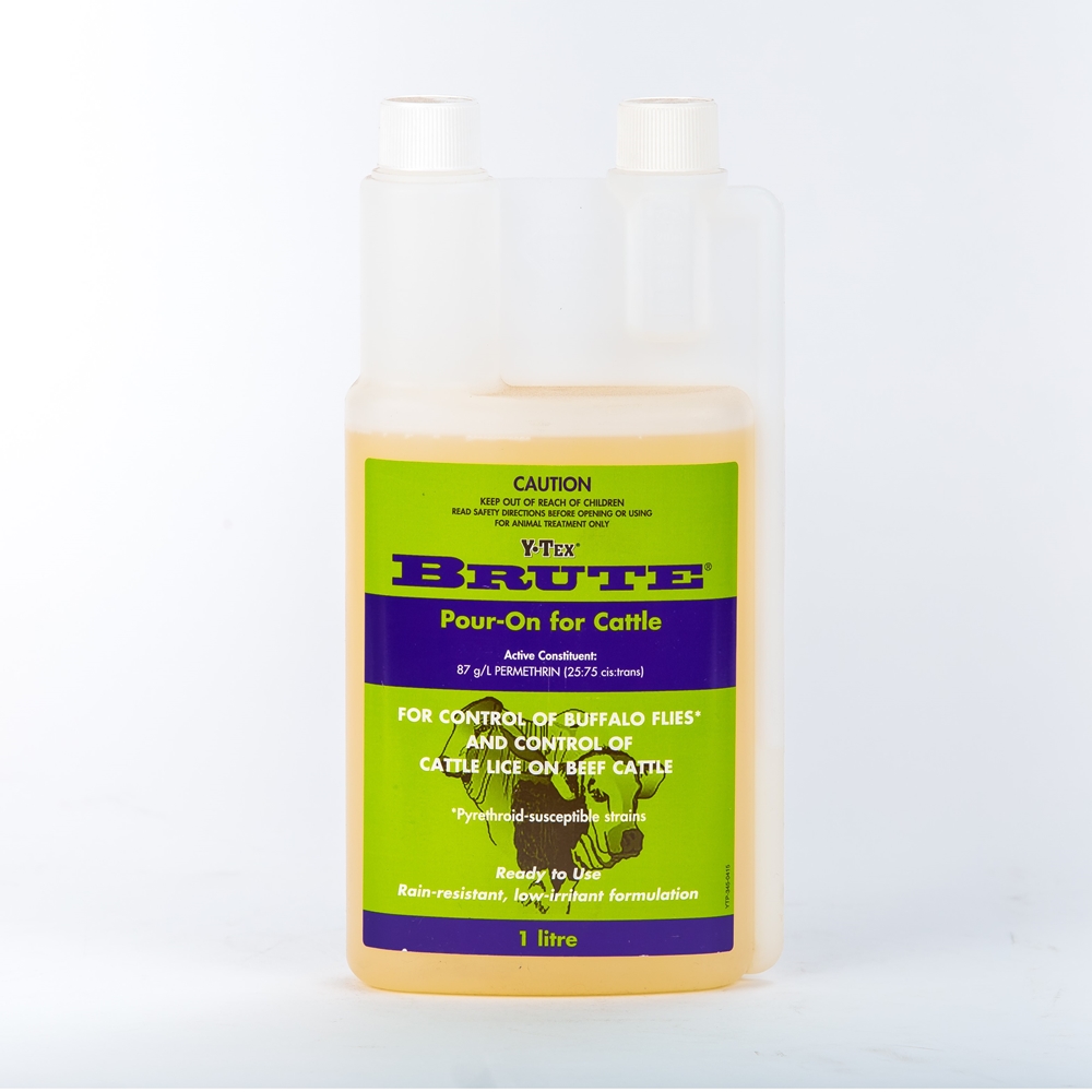 Y-Tex Brute Pour-On For Cattle (Permethrin)