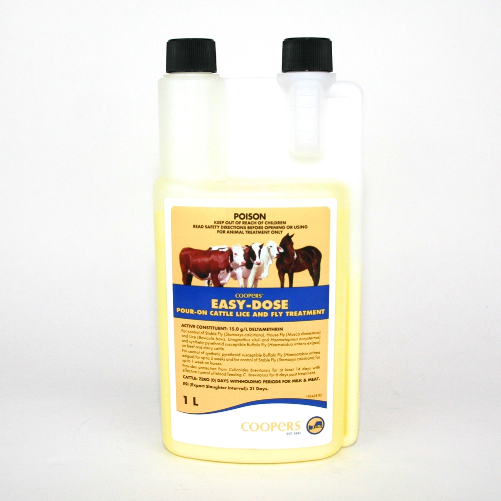 Coopers Easy-Dose Pour-On Cattle Lice & Fly Treatment