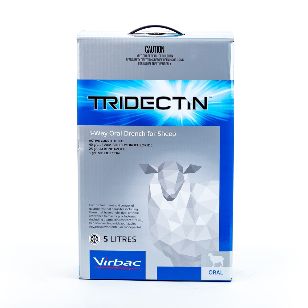 Tridectin 3-Way Oral Drench for Sheep (Moxidectin, Levamisole & Albendazole)