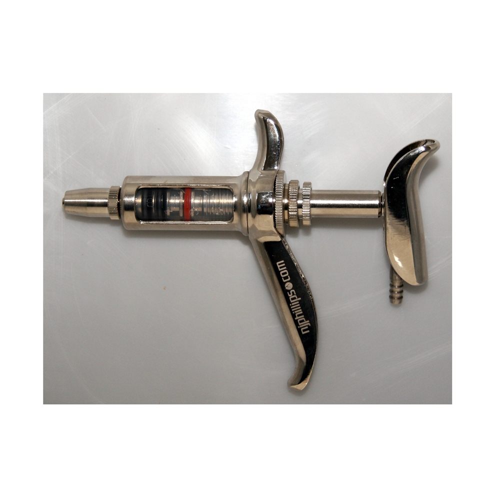 NJ Phillips 5ml Automatic Metal Injector Vaccinator (PAS1198)