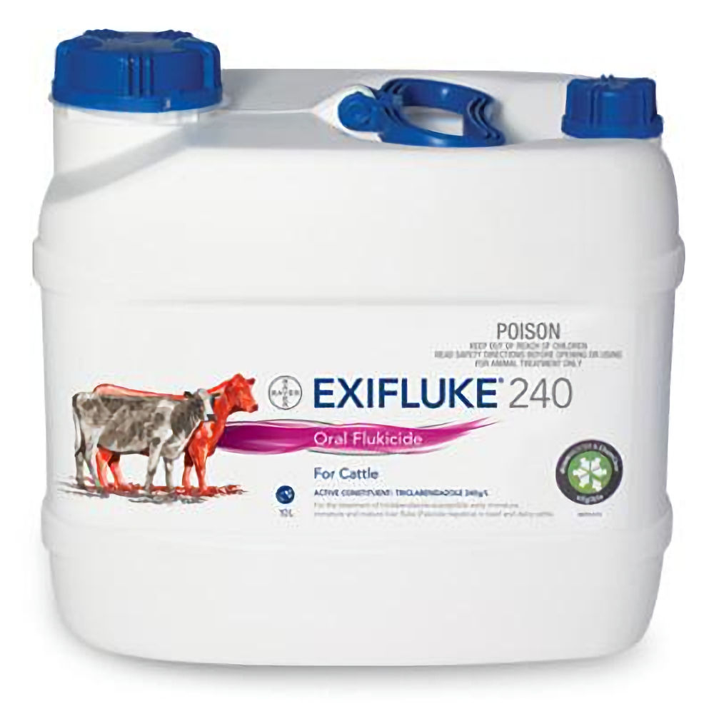 Exifluke 240 Oral Flukicide For Cattle 10-Litre