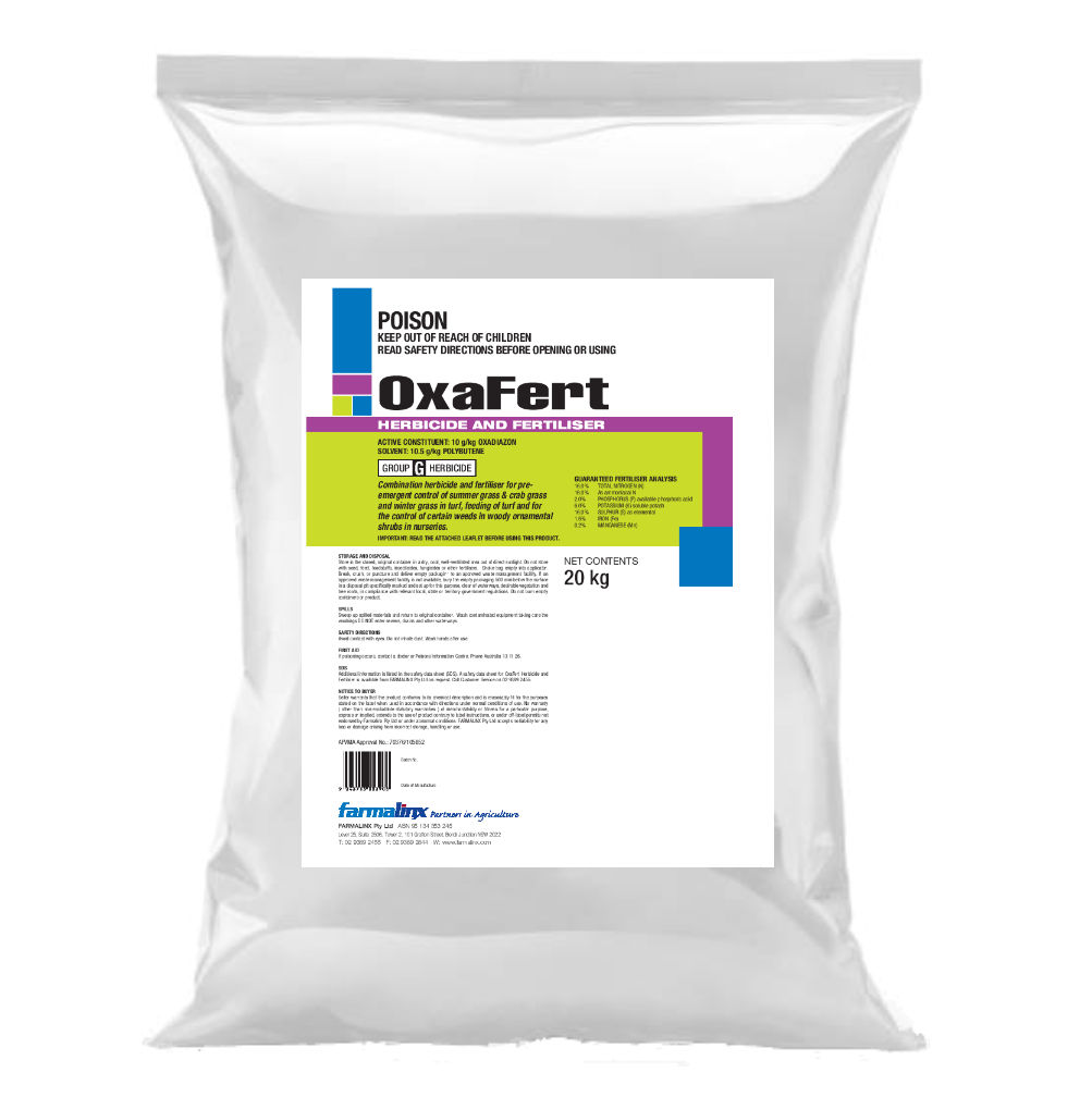 Oxafert Herbicide And Fertiliser 20kg