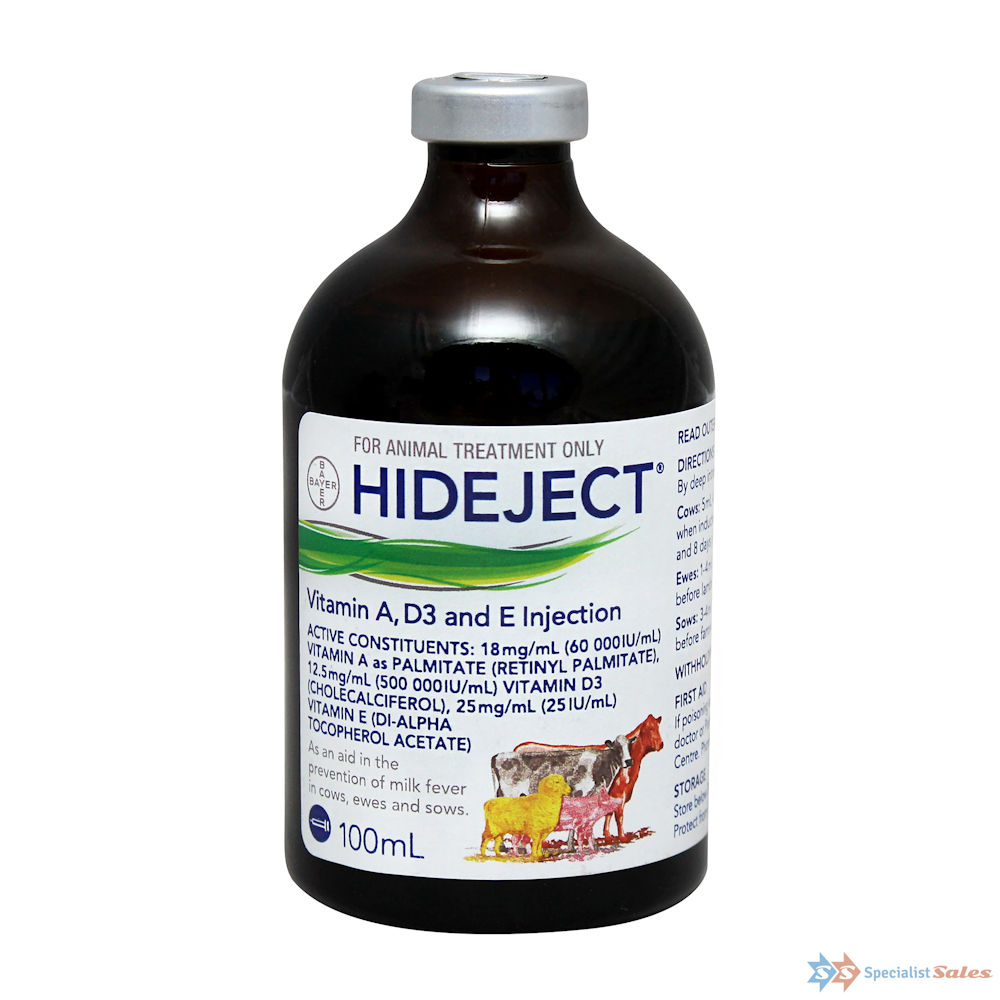 Hideject Vitamin A, D3 and E Injection