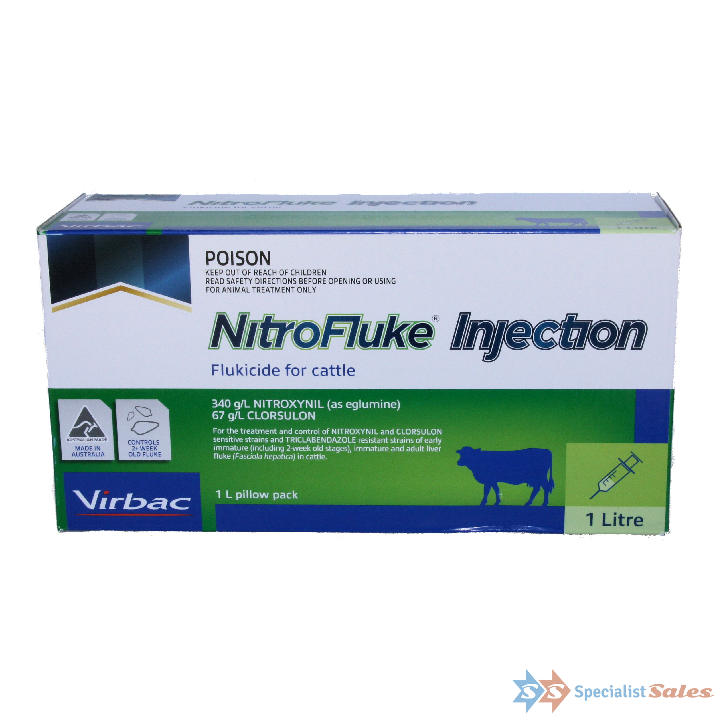 Nitrofluke Injection Flukicide For Cattle