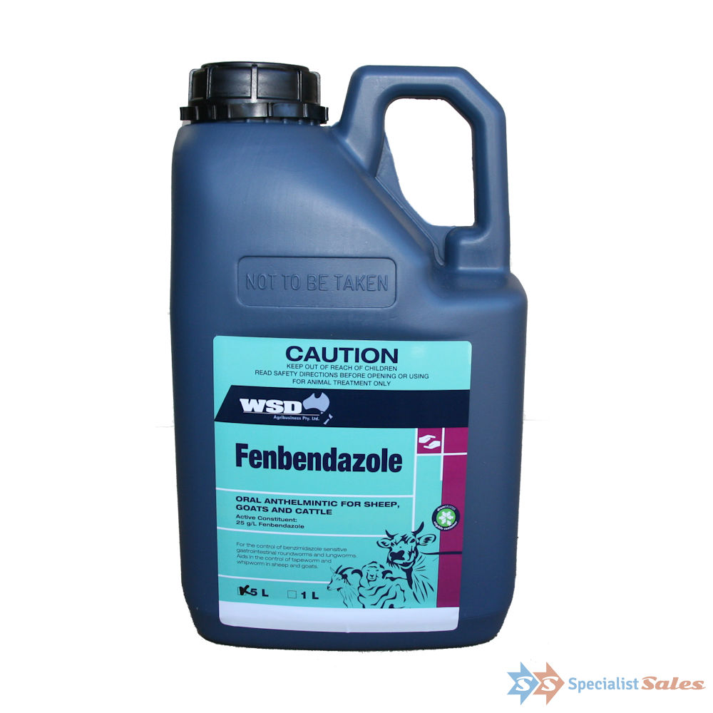 WSD Fenbendazole 25 Oral Anthelmintic For Sheep, Goats And Cattle