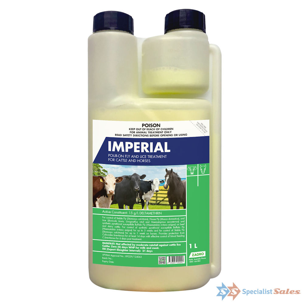 Imperial Pour-On Fly and Lice Treatment For Cattle And Horses