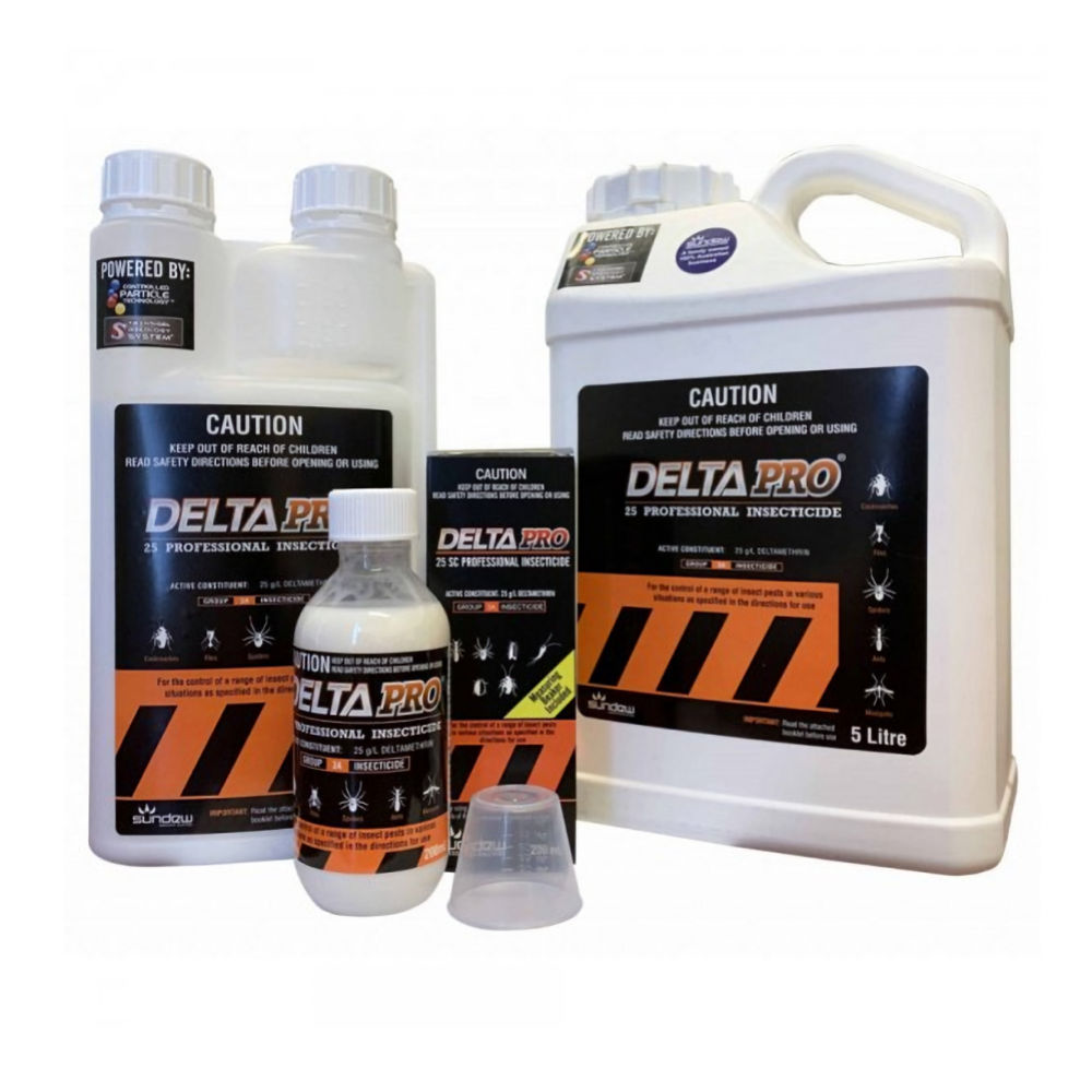 Deltapro 25 Professional Insecticide 200mL, 1-Litre & 5-Litre