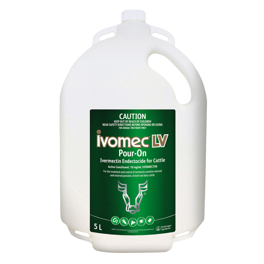 Ivomec LV Pour-On for Cattle 5-Litre