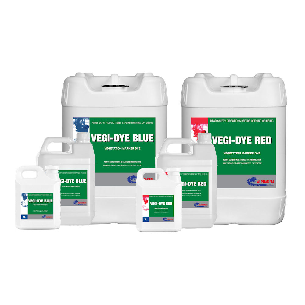 Alphakem Vegi Dye Blue & Red 1-Litre, 5-Litre & 20-Litre