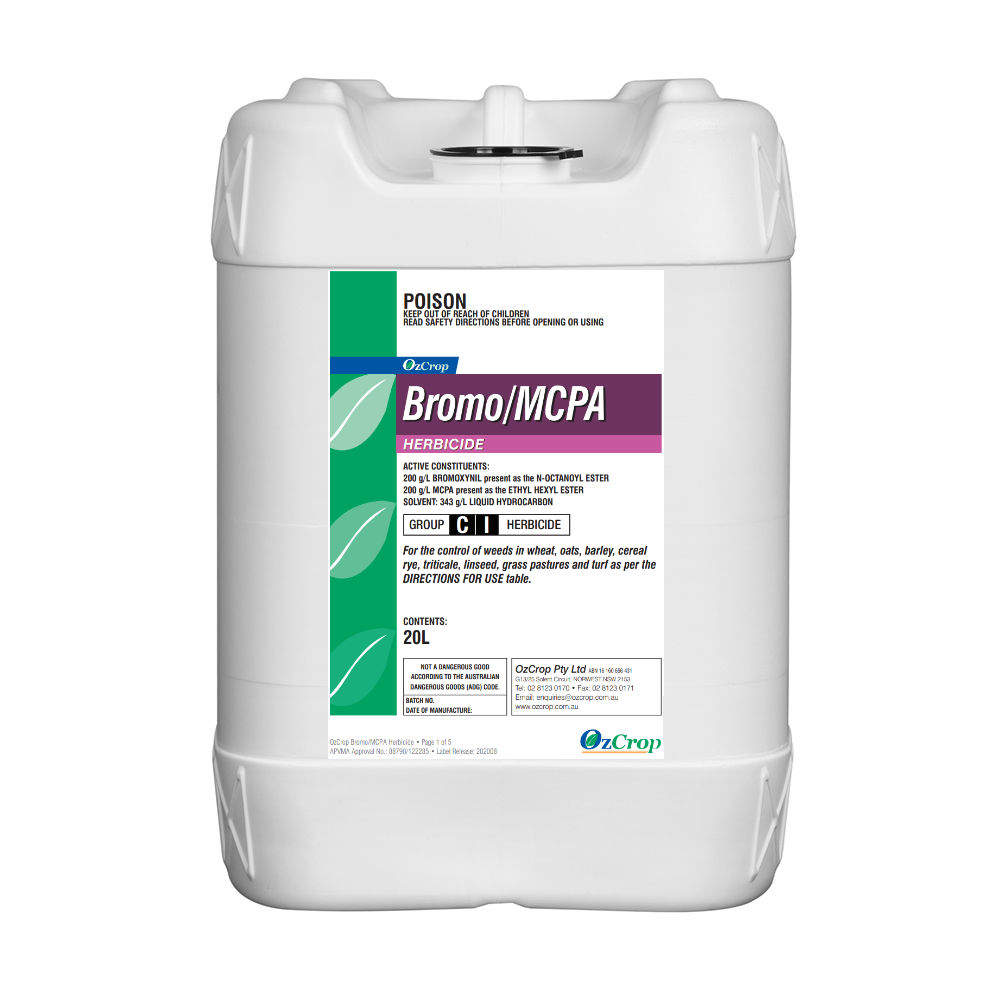 OzCrop Bromo MCPA Herbicide 20-Litre