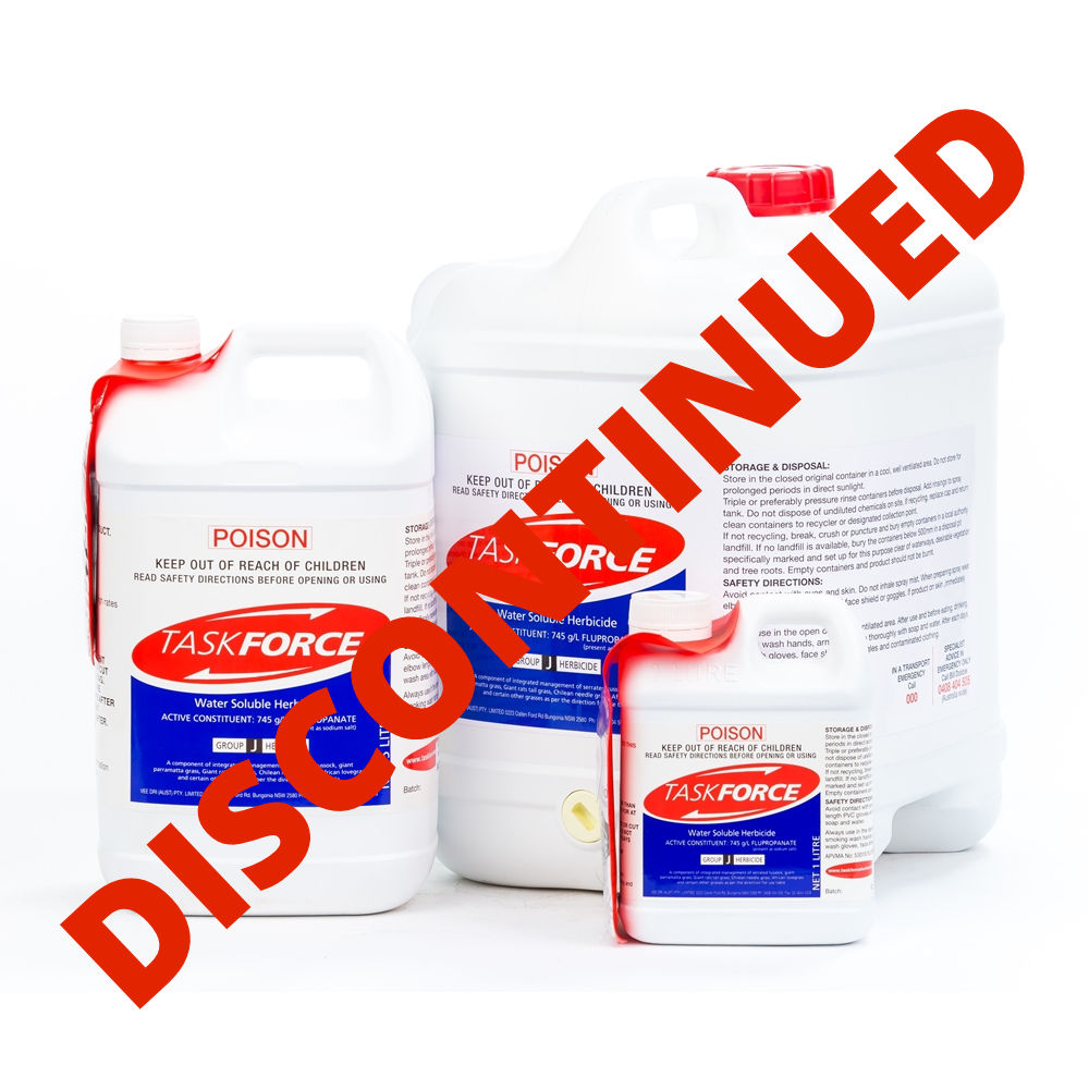 Specialist Sales Taskforce Water Soluble Herbicide 1-Litre, 5-Litre & 20-Litre - DISCONTINUED